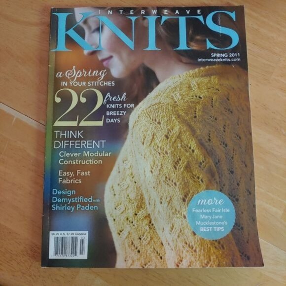 Spring 2011 Interweave Knits magazine22 knitting patterns - Picture 1 of 6